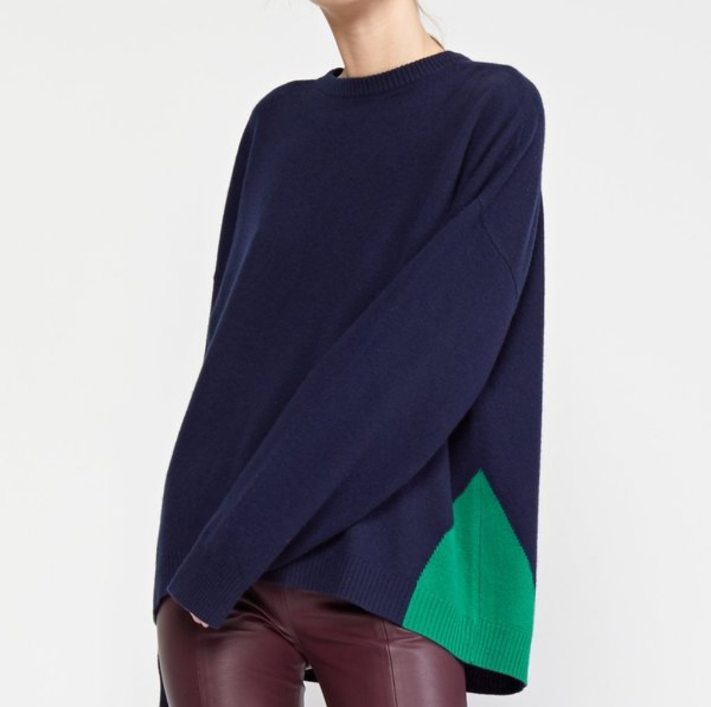 Cynthia Rowley - Willow Merino Cashmere Colorblock Sweater